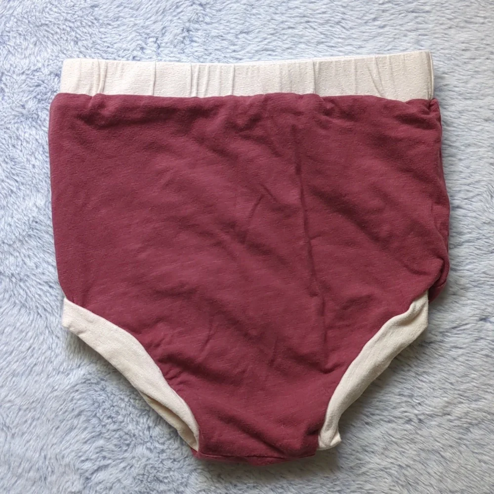 NWOT/EUC 2T Kate Quinn Little Liam Retro Ringer Bloomers Shorts Drums Red Cotton